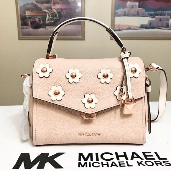 🌺Michael Kors Bristol Leather 2 Way Satchel Bag 💼 - Picture 1 of 13